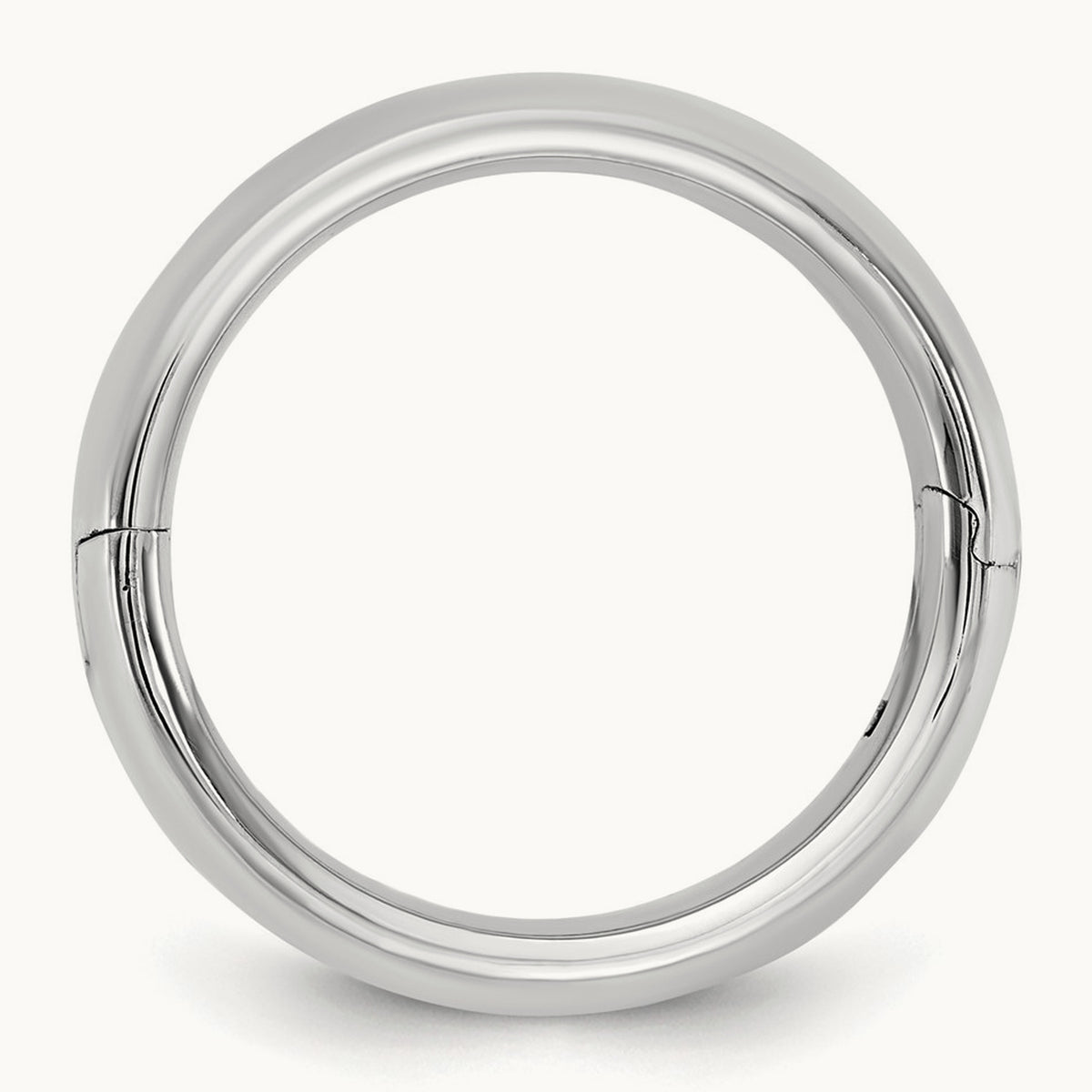 CLIQ Hinged Comfort Fit Wedding Band, 6mm, 14K White Gold