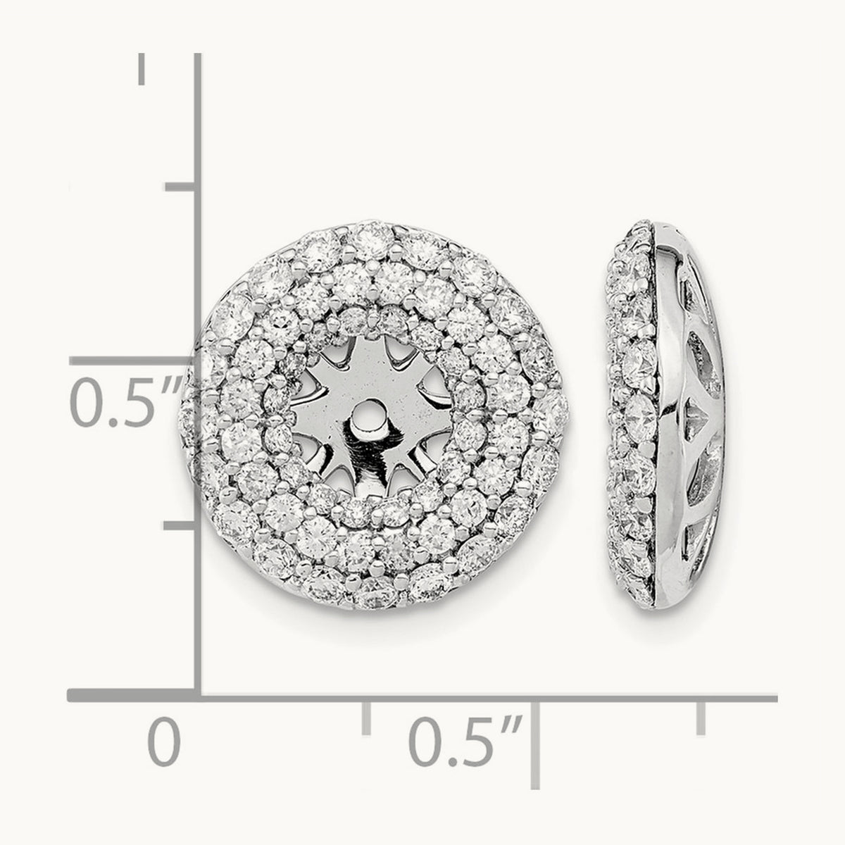 Diamond Earring Jackets — 14mm