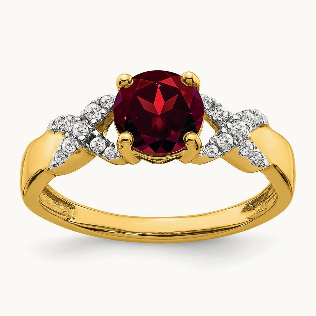 Garnet and Diamond Ring — photo set