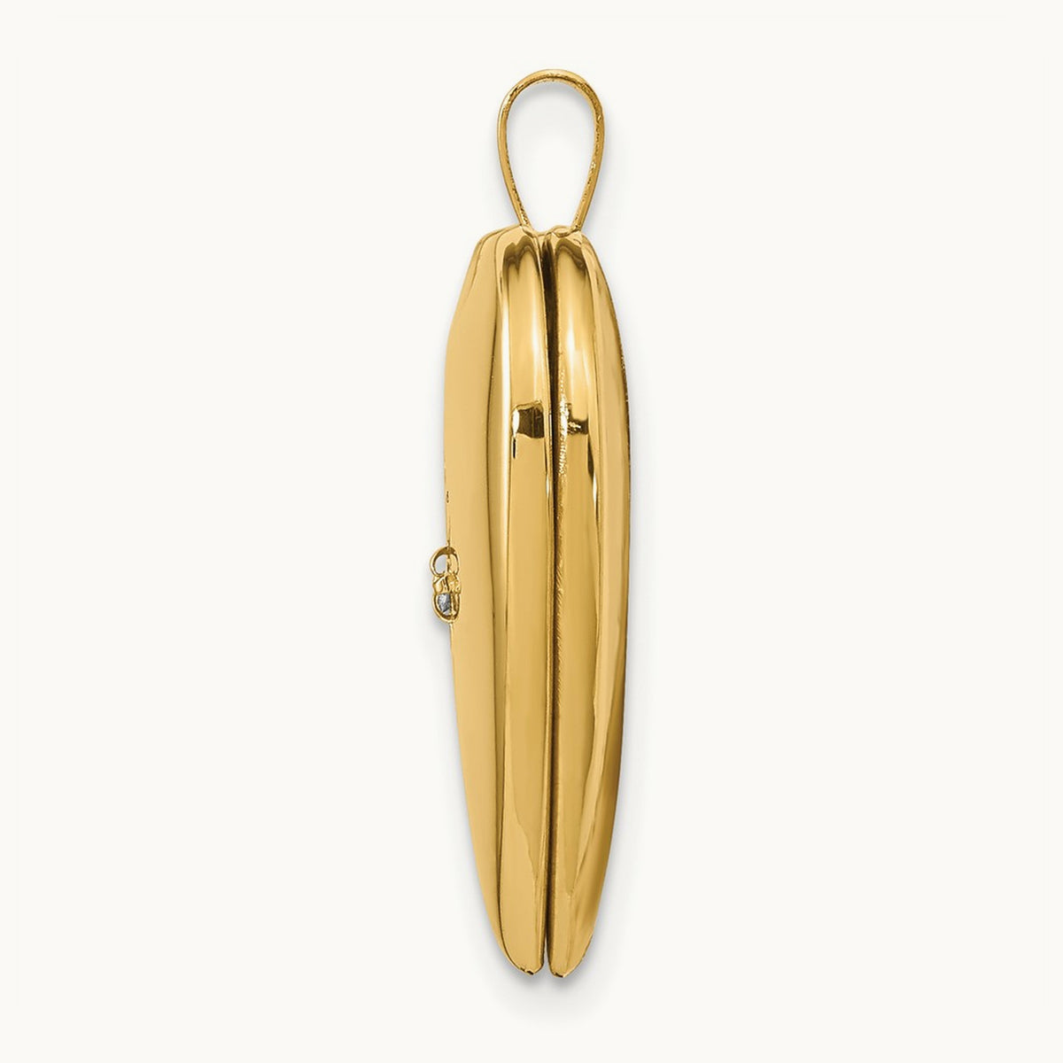 Diamond Heart Locket — 14K Yellow Gold