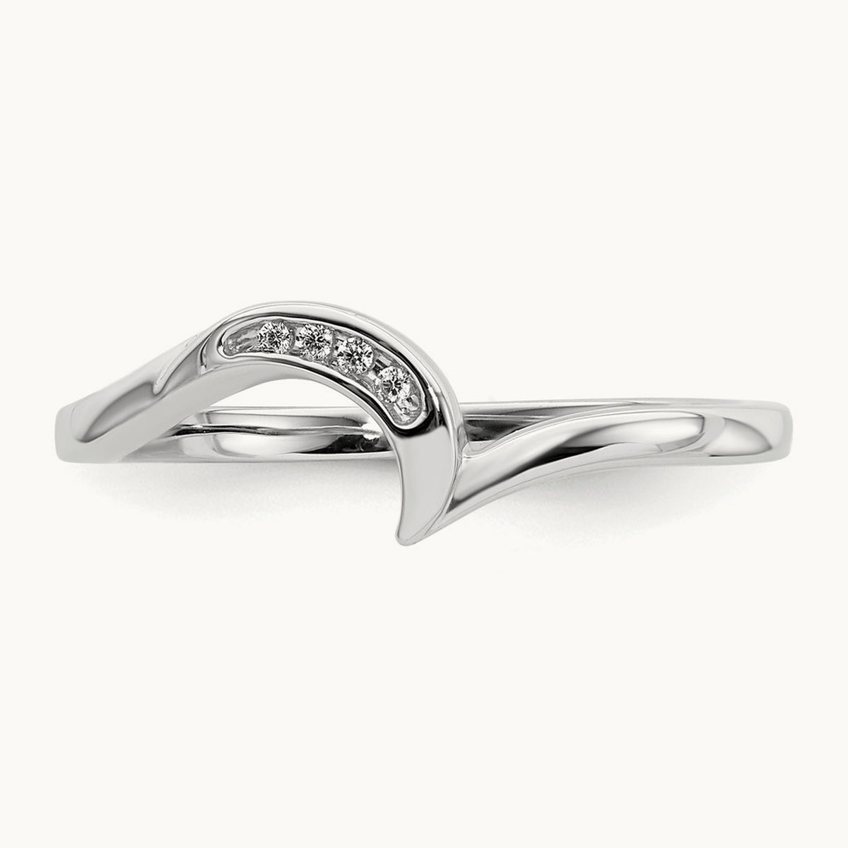 Contoured Diamond Band — photo set
