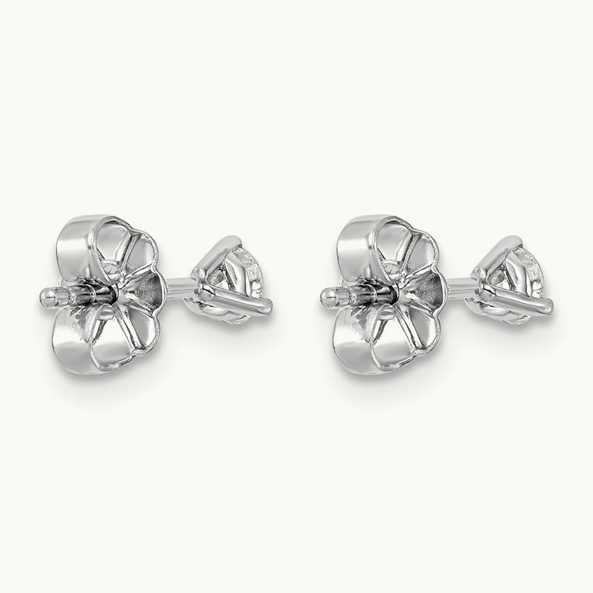 Round Stud Earrings, 0.10-6.00 ct tw Lab-Grown Diamond — 1/4 ct, Platinum