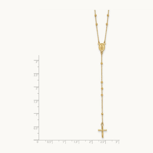 Polished Rosary, 14K
