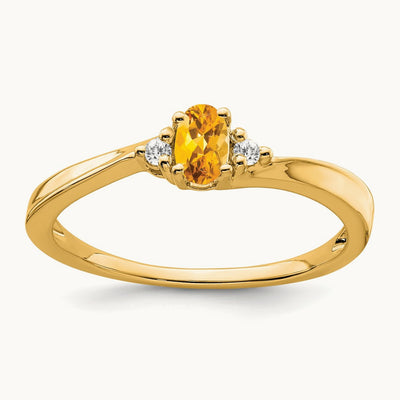 Citrine and Diamond Ring — photo set