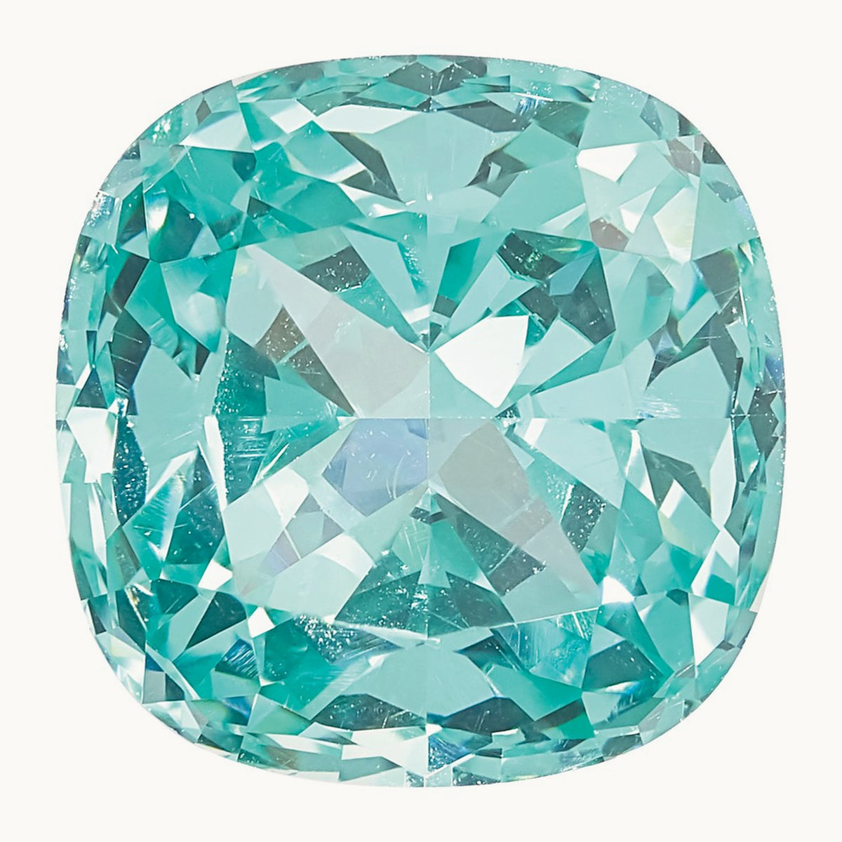 Antique Cushion Lab Created Paraiba, 8mm