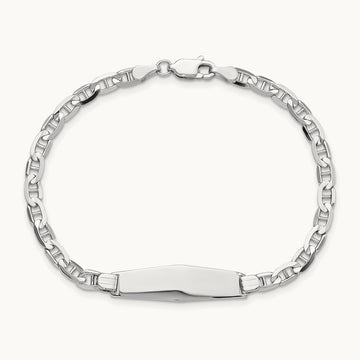WG Soft Diamond Shape Anchor Link ID Bracelet, 14K