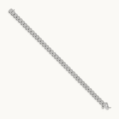 Diamond Bracelet, 14K White Gold