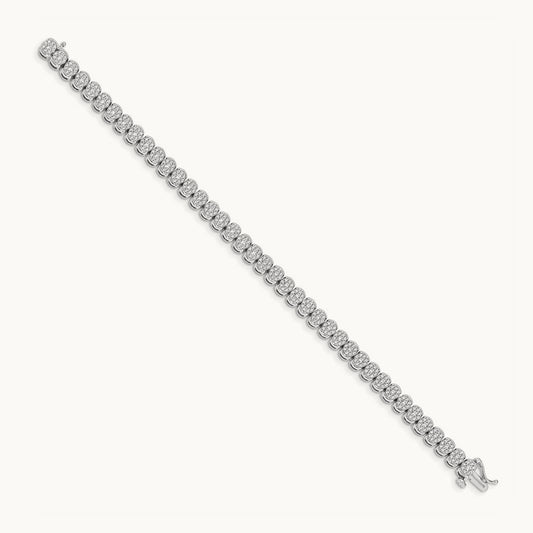 Diamond Bracelet, 14K White Gold