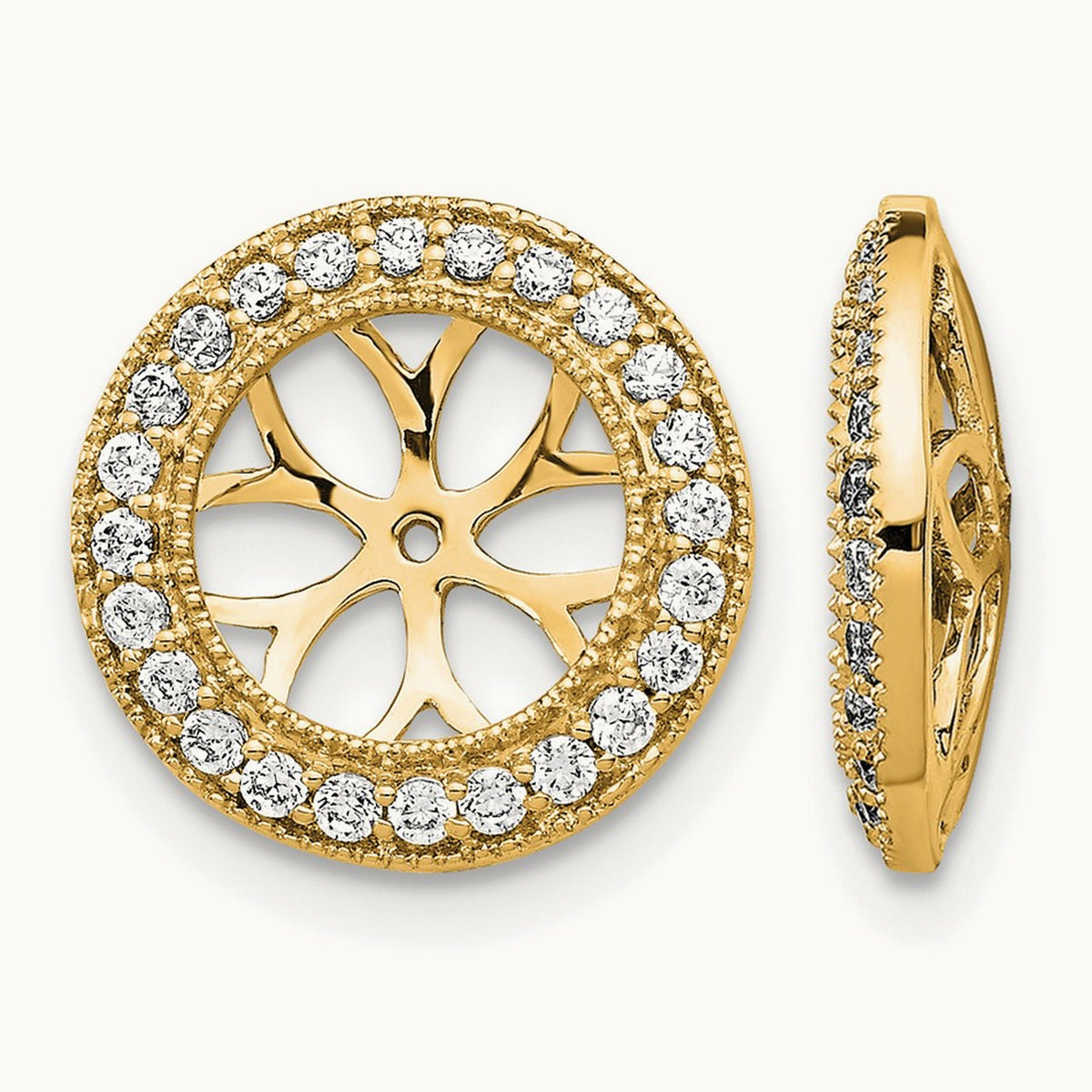 3/8ct Diamond Earring Jackets, 14K