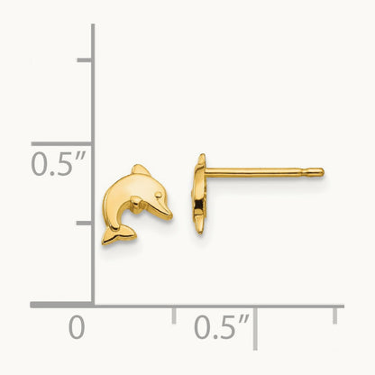 Polished Dolphin Post Earrings — photo set
