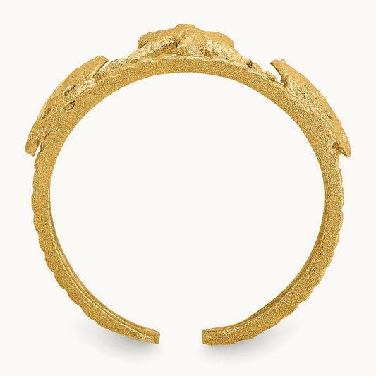 Starfish Toe Ring, 14K