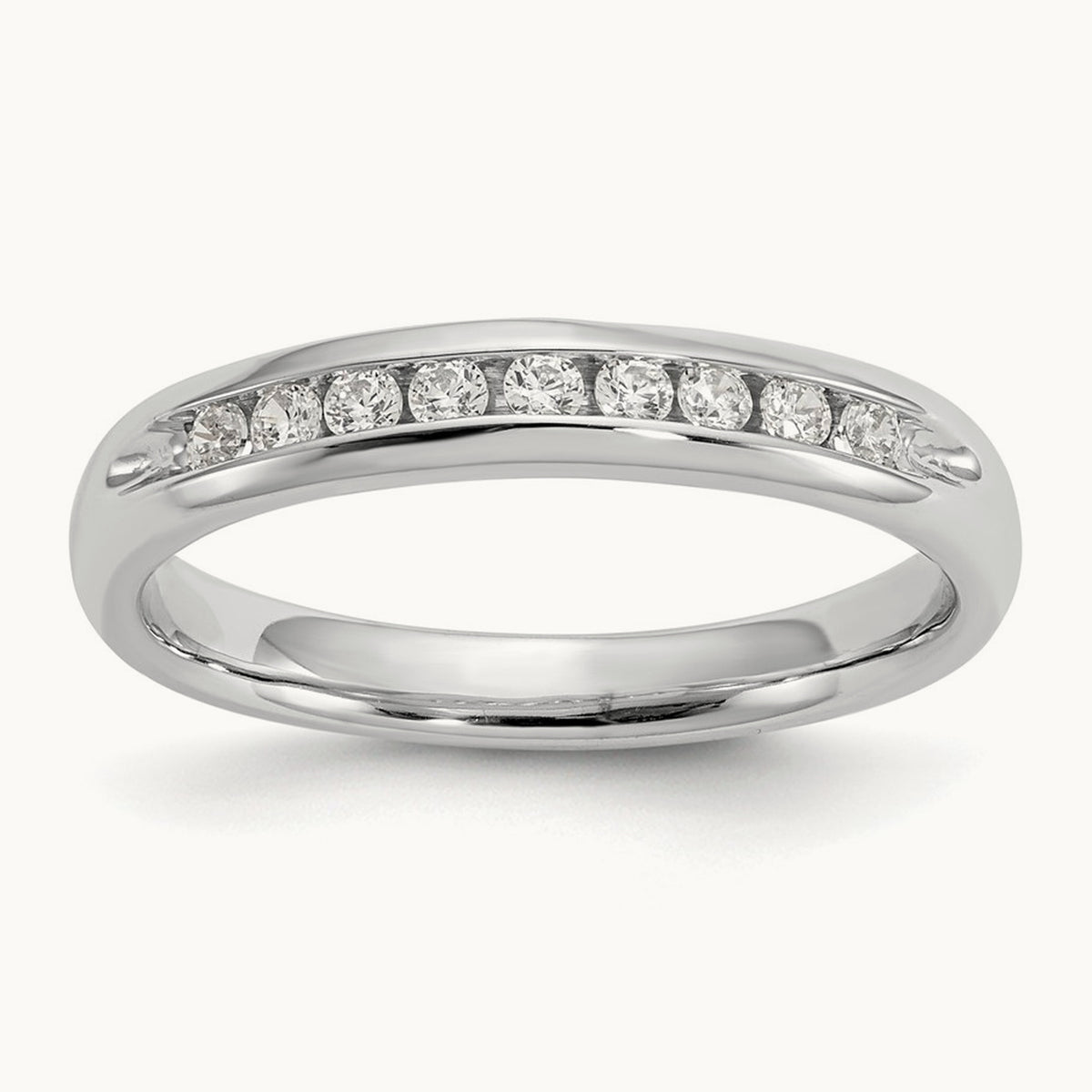 9-Stone Diamond Channel Band — 0.20 ct tw, 7
