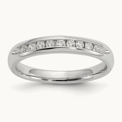 9-Stone Diamond Channel Band — 0.20 ct tw, 7