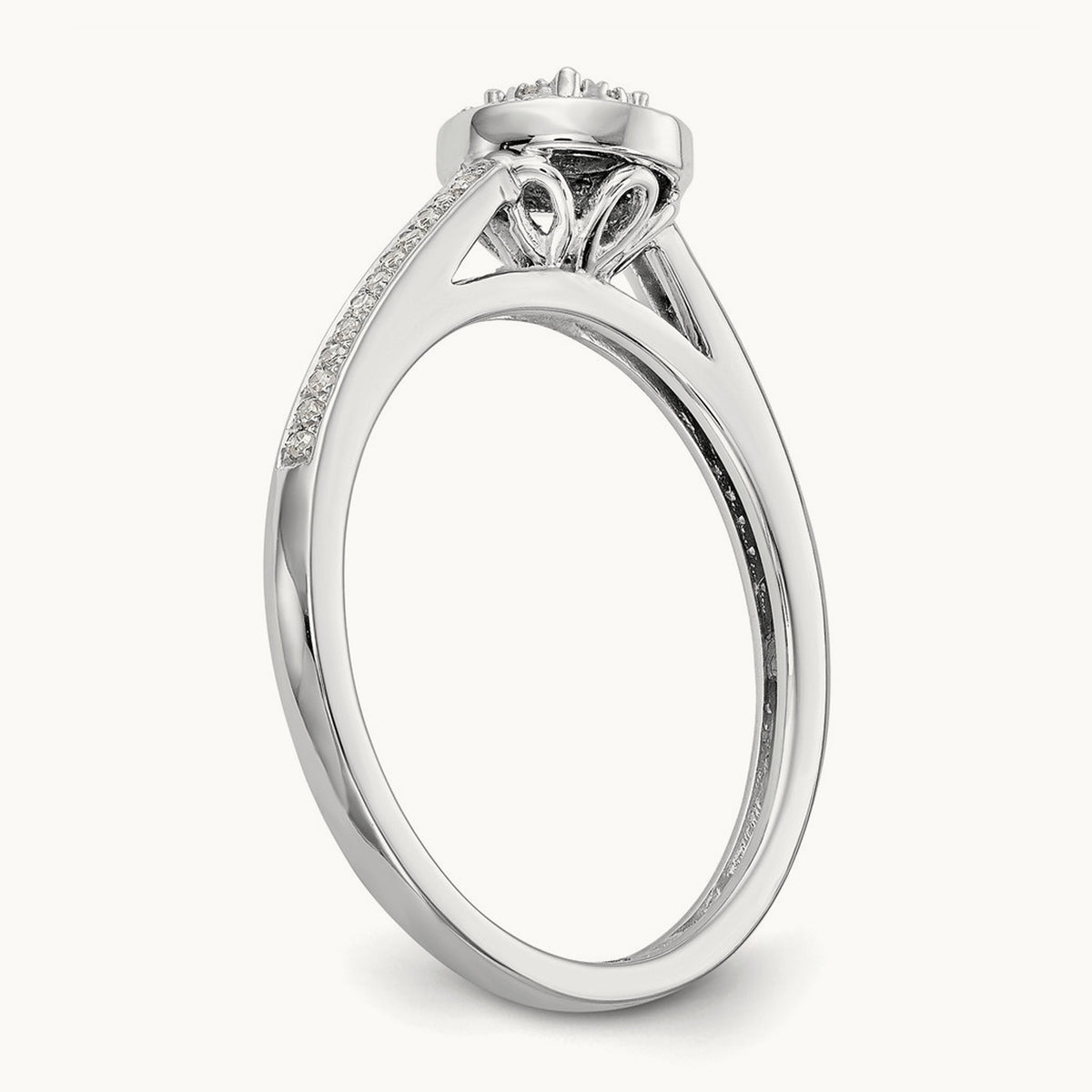 Complete Diamond Cluster Engagement Ring — photo set
