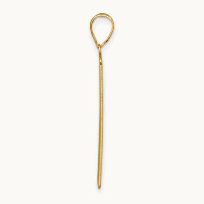 The Emperor Tarot Card Pendant, 14K Yellow Gold
