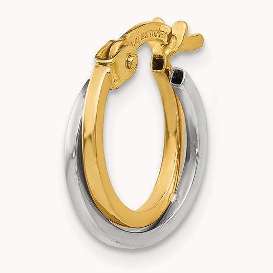 Single Polished Hollow Hoop Earring — photo set