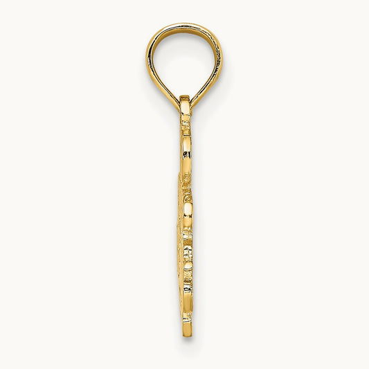 I'D RATHER BE SAILING Charm, 14K