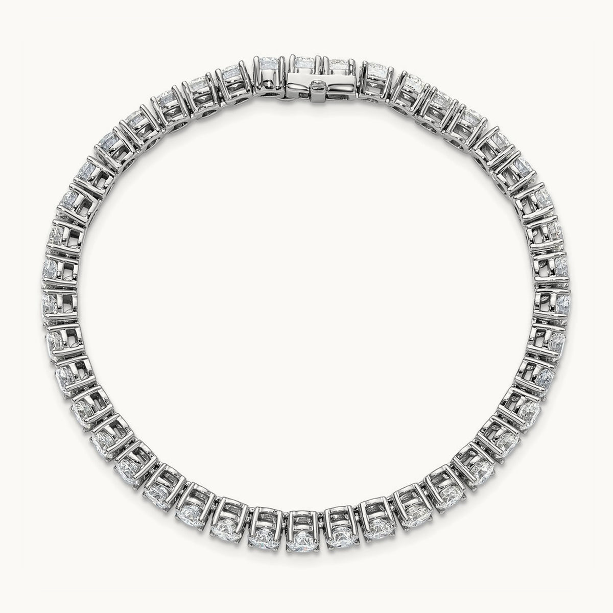 Tennis Bracelet, 10.00 ct tw Lab-Grown Diamond — 14K White Gold