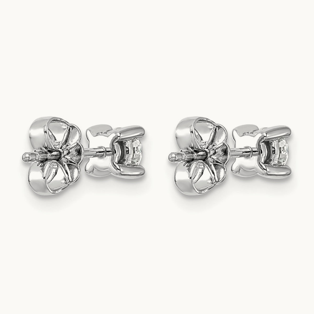 Round Heavyweight Stud Earrings, 0.10-7.00 ct tw Lab-Grown Diamond — 1/2 ct, Platinum