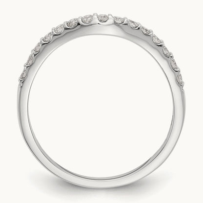 Diamond Wedding Band, 14K White Gold