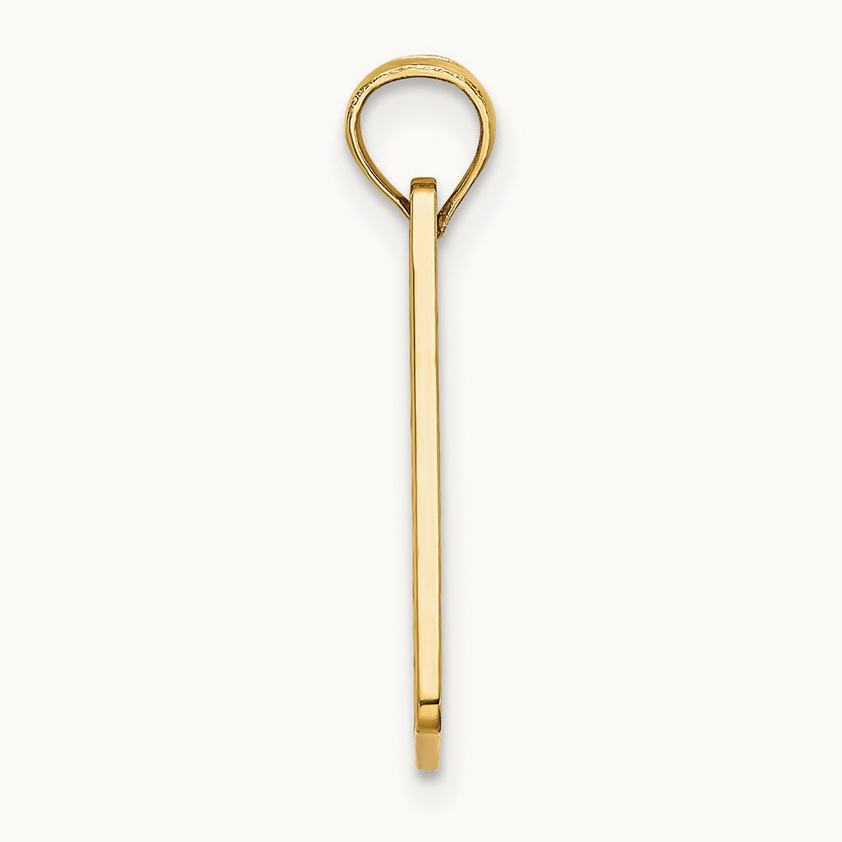 Textured FT. MYERS FLORIDA License Plate Charm, 14K