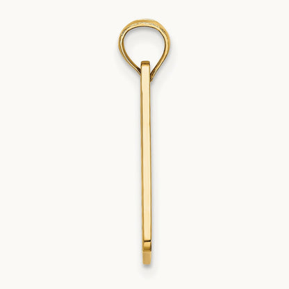 Textured FT. MYERS FLORIDA License Plate Charm, 14K