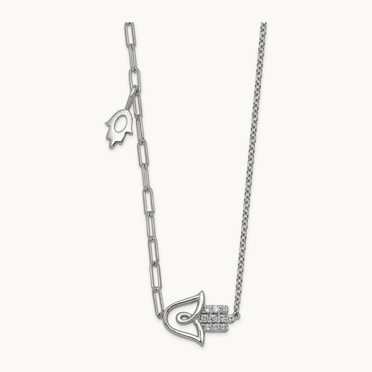 Chamseh Necklace, 0.15 ct tw Lab-Grown Diamond