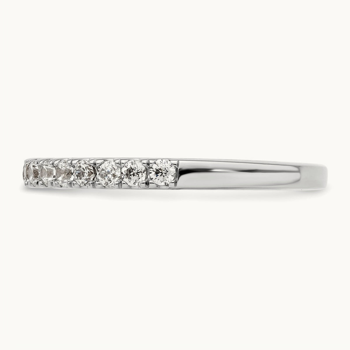 Diamond Wedding Band, 14K White Gold
