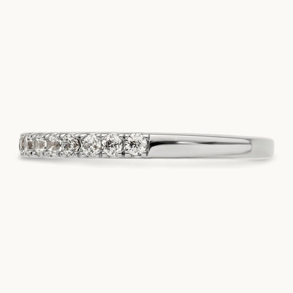 Diamond Wedding Band, 14K White Gold