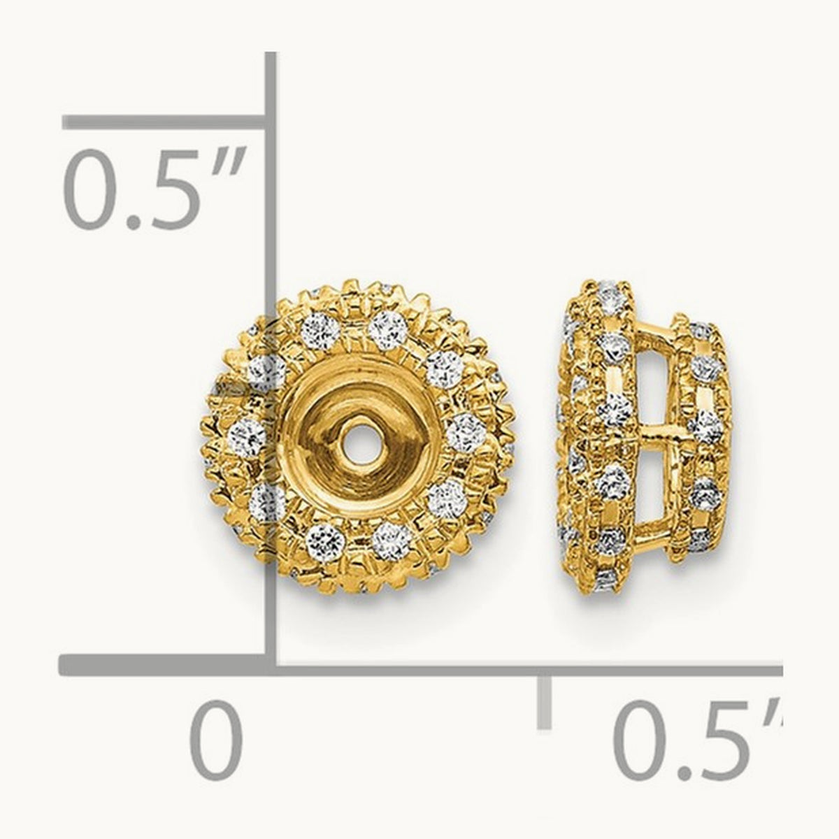 1/5ct Diamond Earring Jackets