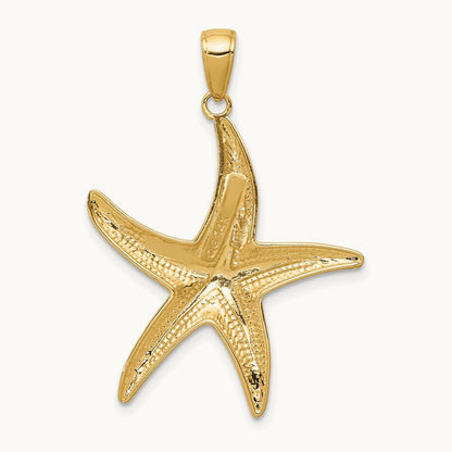 Diamond-cut Starfish Pendant — photo set