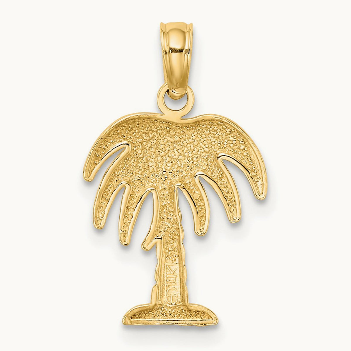 Charleston Palm Tree Charm — 14K Yellow Gold, 20mm