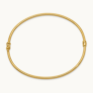 Hinged Bangle Bracelet — 14K Yellow Gold