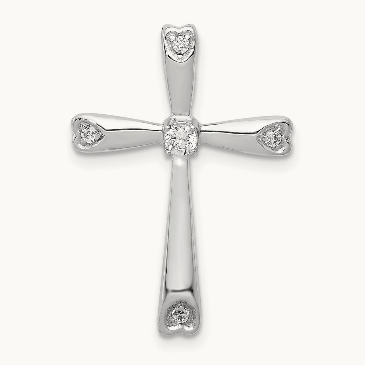 1/10ct. Diamond Cross Chain Slide — photo set