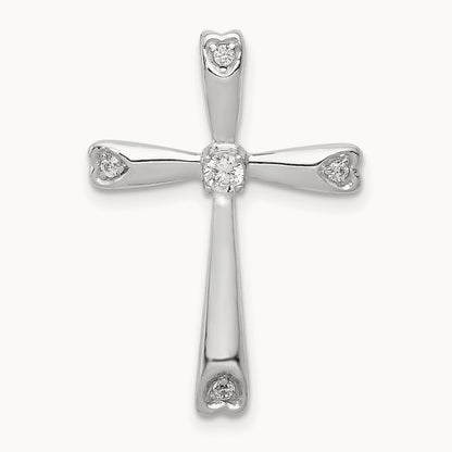 1/10ct. Diamond Cross Chain Slide — photo set