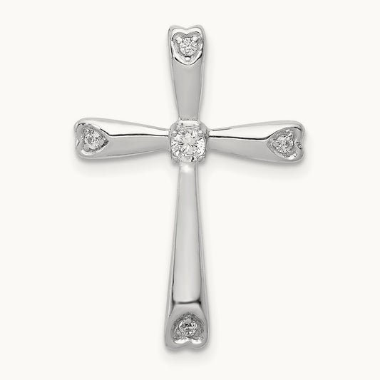 1/10ct. Diamond Cross Chain Slide — photo set