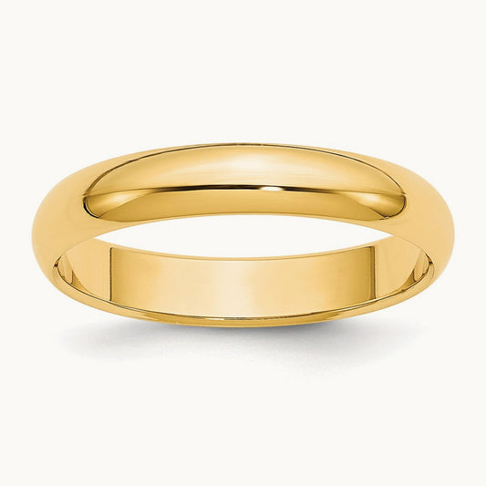 Gold Plated 4mm Half-Round Band