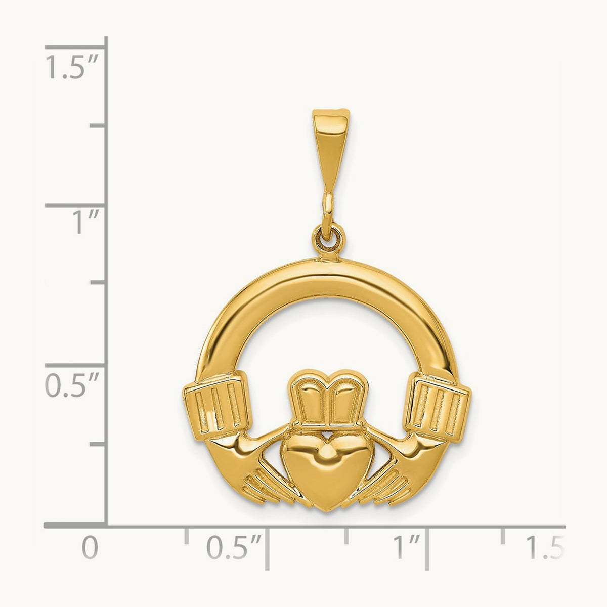 Claddagh Pendant, 14K