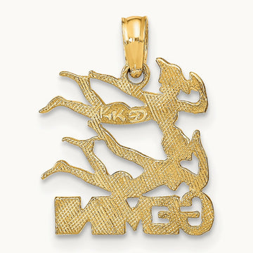 GEMINI Zodiac Charm, 14K