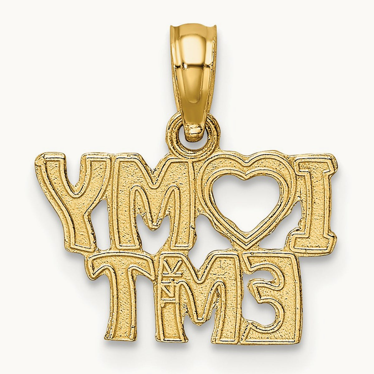 I LOVE MY EMT Charm, 14K
