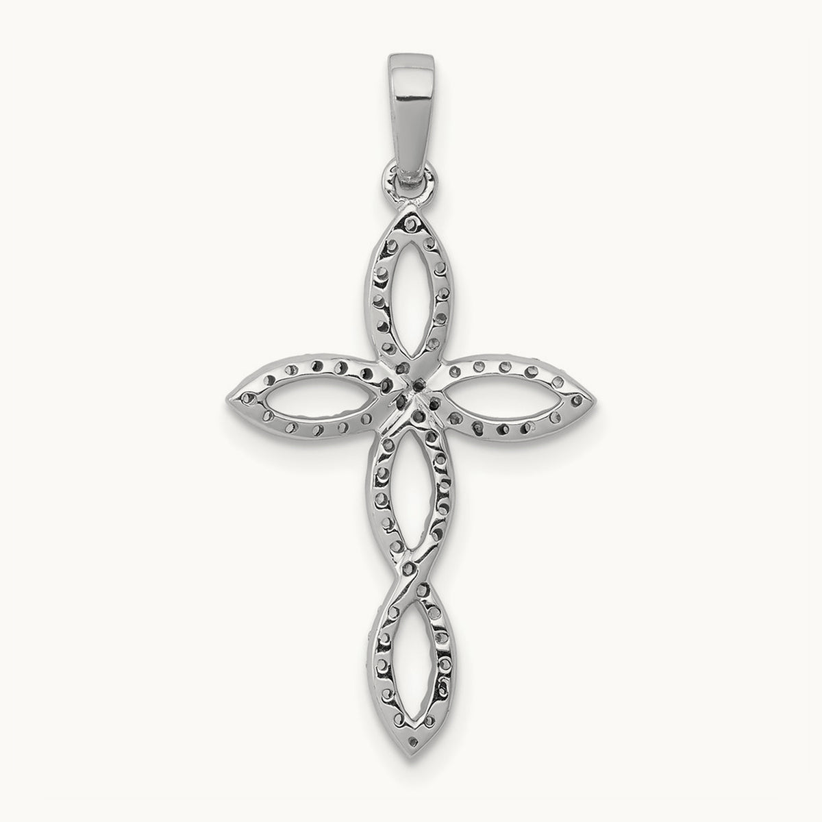 1/4ct. Diamond Cross Pendant — photo set