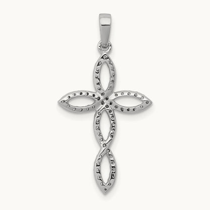 1/4ct. Diamond Cross Pendant — photo set