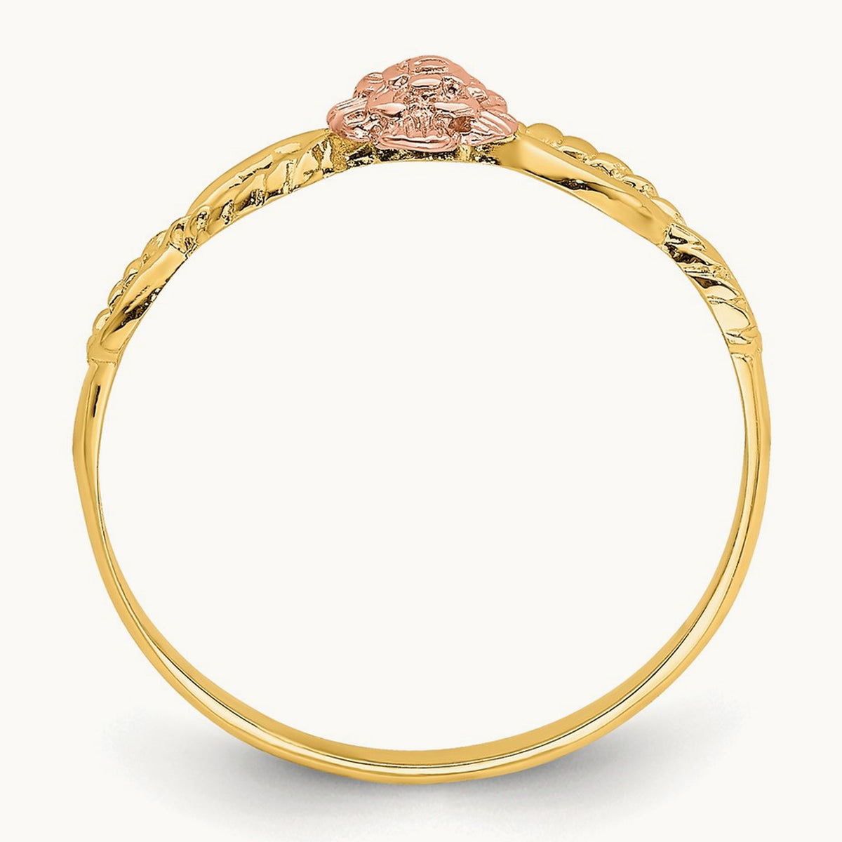 Flower Ring, 14K Two-tone