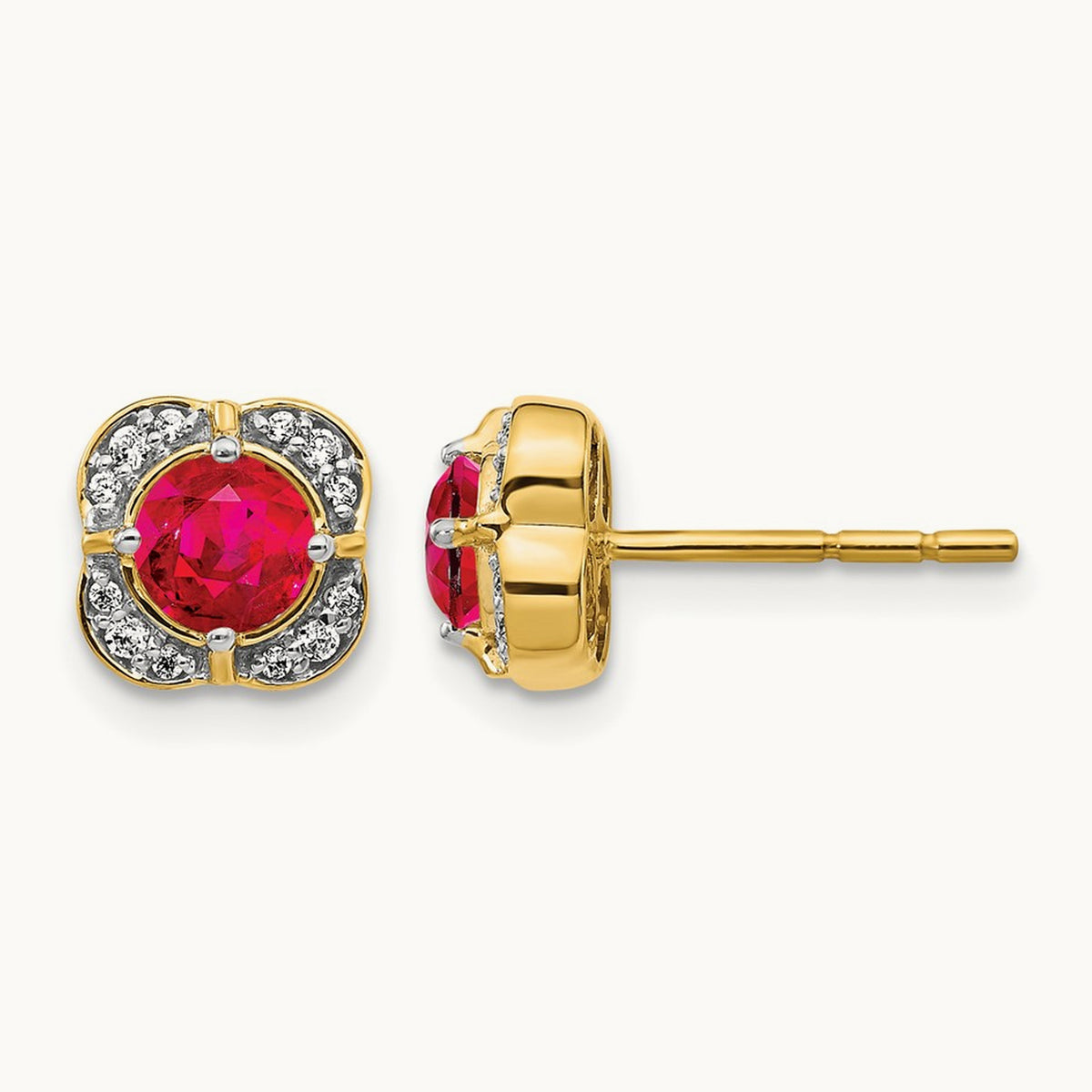 Diamond and Ruby Fancy Earrings — photo set