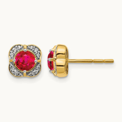 Diamond and Ruby Fancy Earrings — photo set