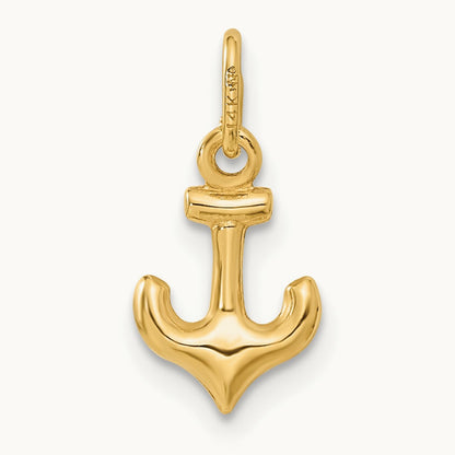 Anchor Charm, 14K