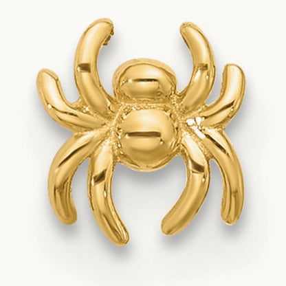 22 Gauge Polished Spider Nose Stud, 14K