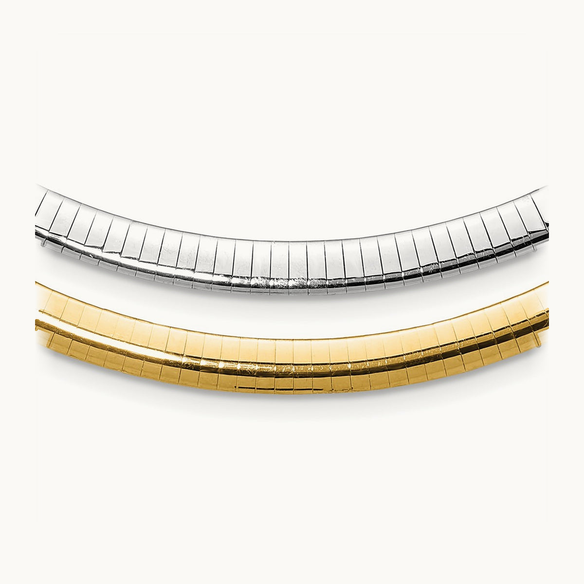 Lt Reversible Omega with extender Necklace — 16mm, 6mm