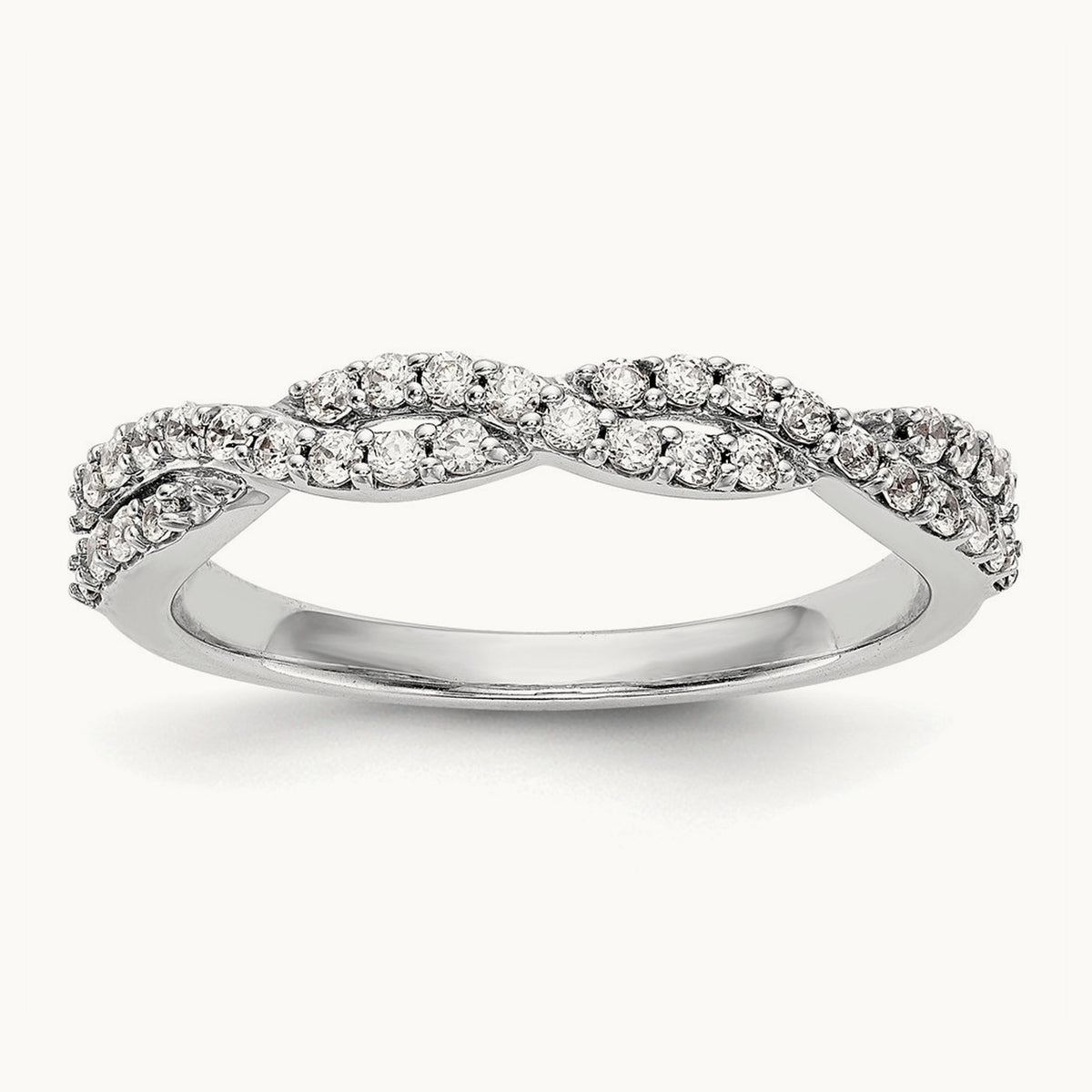 Diamond Band, 14K White Gold