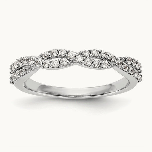 Diamond Band, 14K White Gold